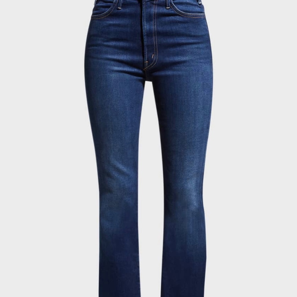 MOTHER THE HUSTLER HIGH WAIST ANKLE FRAY Jeans